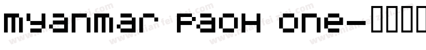 Myanmar PaOh One字体转换